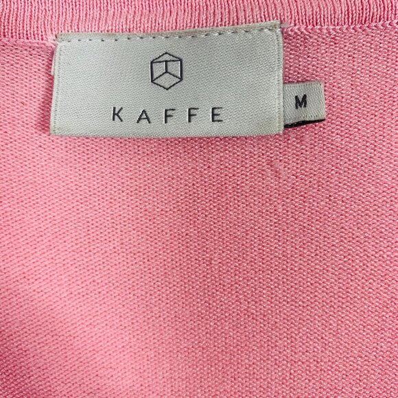 KAFFE KAmachelle Women's Knit sweater Long Sleeve V-Neck Pullover  size M pink - Picture 2 of 14